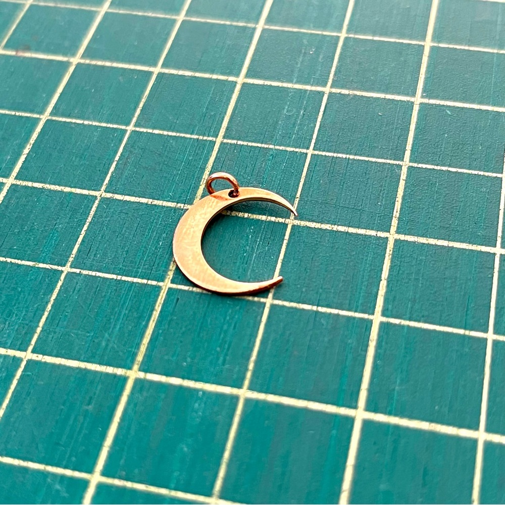 Gold Crescent Moon Pendant